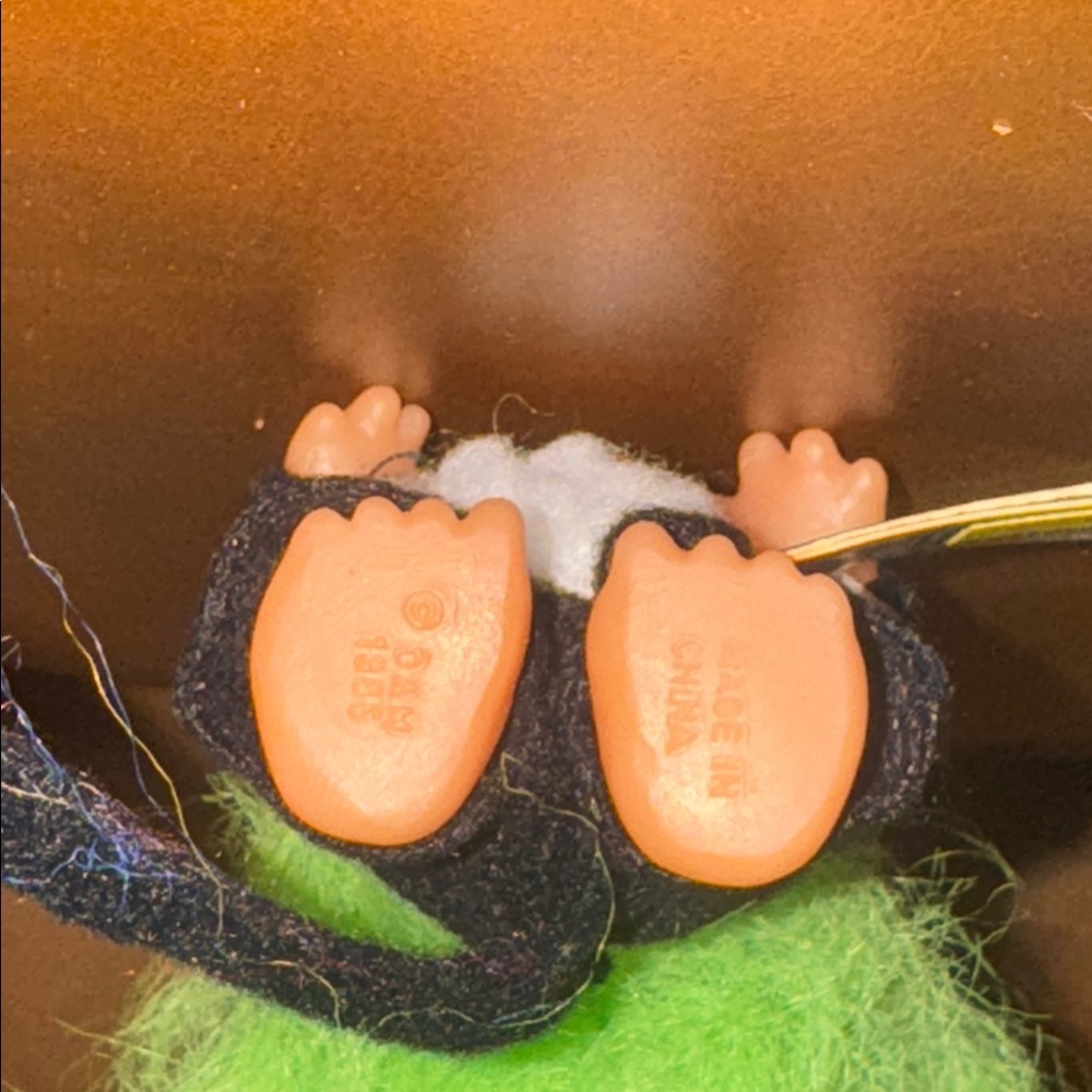1985 NEW w tags Vintage Norfin DAM troll 3” Doll “midnight” Black Cat Costume - Picture 4 of 4